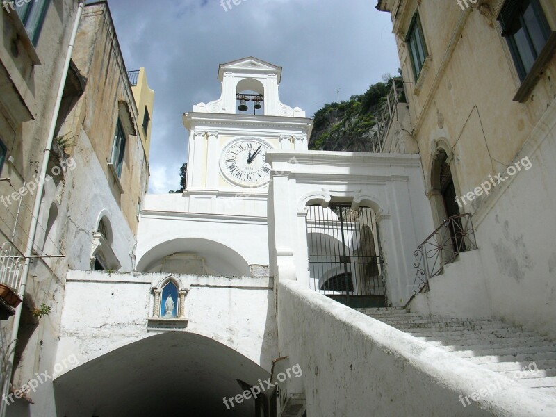 Amalfi Coast White City Country Free Photos