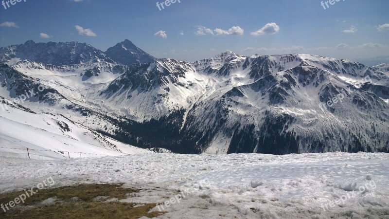 Snow Mountains Hill Winter Nature