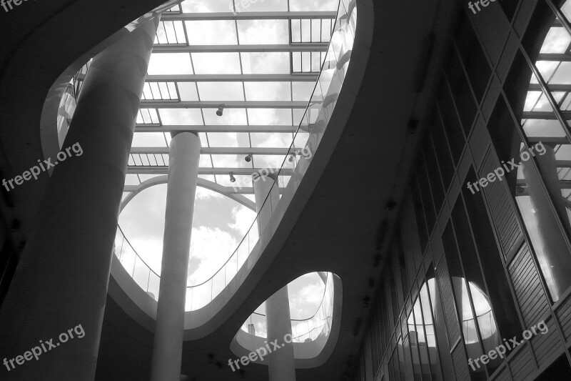 Architecture Mainz Light Shadow Building Shopping Arcade