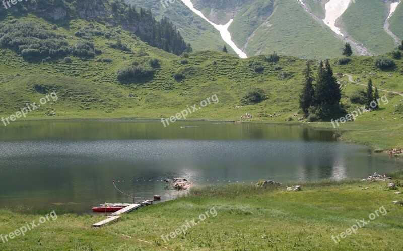 Alpine Mountain Lake Lake Austria Bergsee