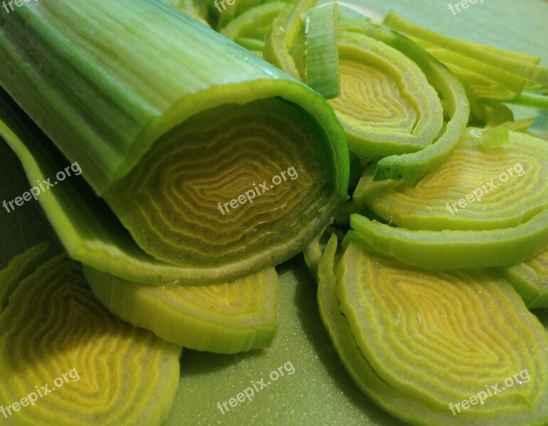 Leek Vegetables Fresh Nature Delicious