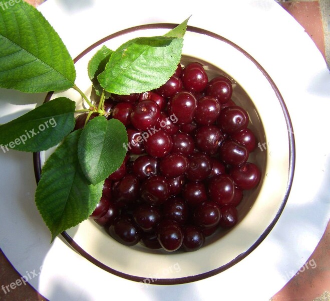 Mature Cherry Burgundy-red Fruit Fine Free Photos