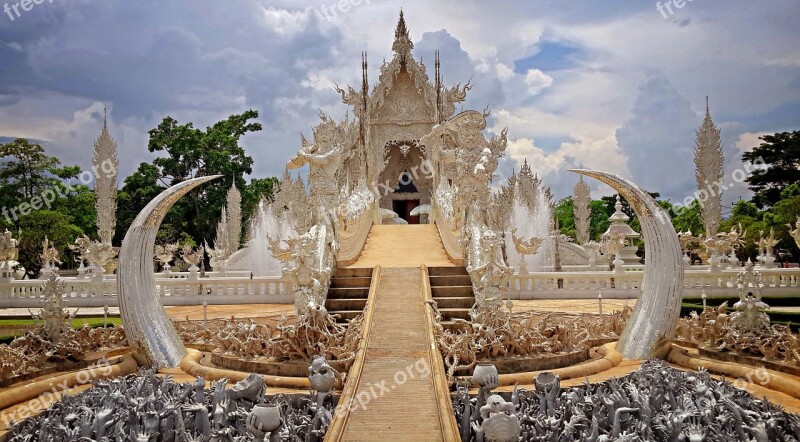 Wat Rong Khun Chiang Rai Thailand Chiang Rai Province The White Temple