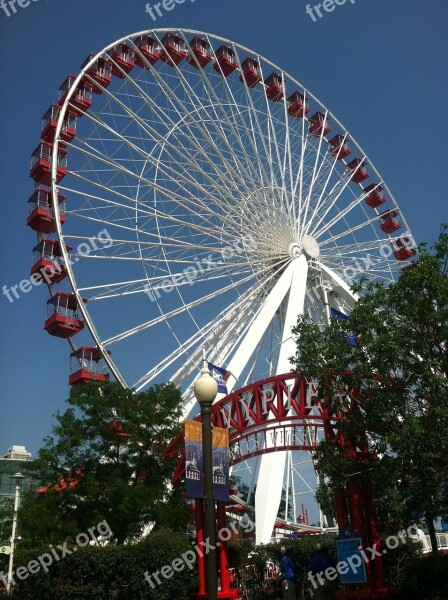 Ferris Wheel Amusement Road Trip Park Wheel