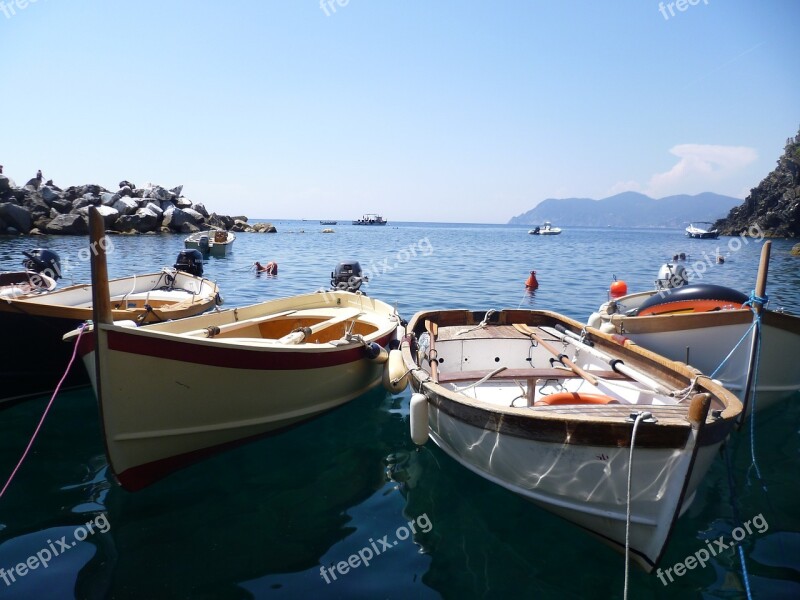 Manarola Boat Terre Cinque Mediterranean