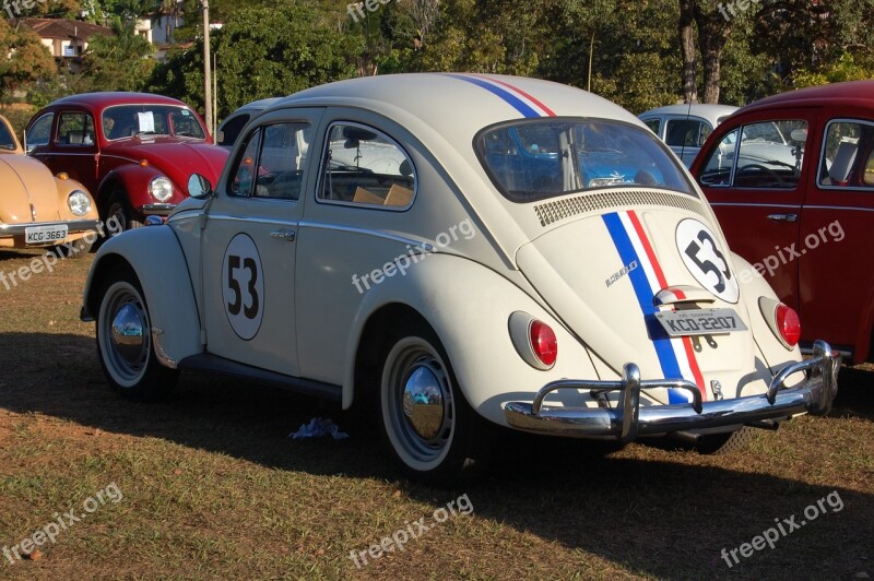 Fusca Herbi Car Old Car Old Cars