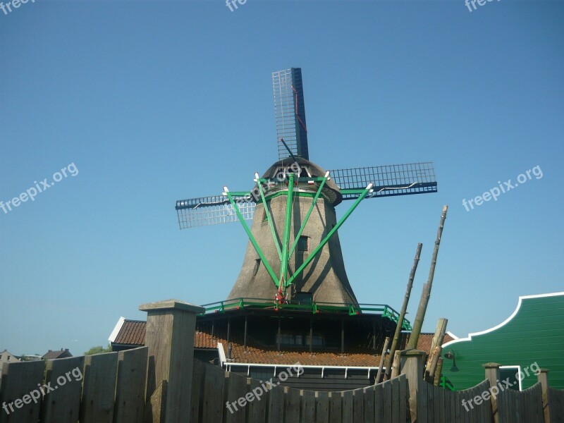 Windmill Holland Dutch Sky Free Photos