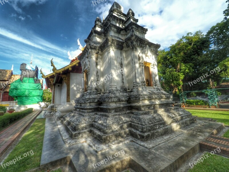 Measure Chiang Mai Thailand Sathup Wat Phra Singh Free Photos