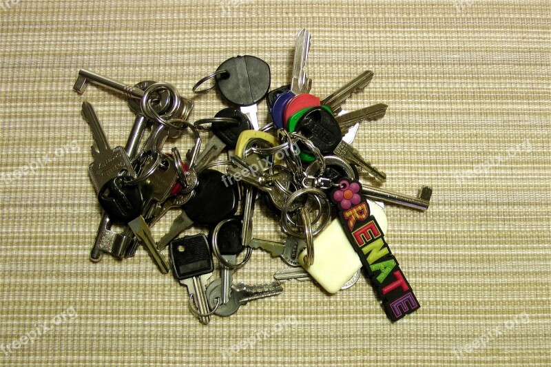 Key Keychain File Metal Shiny