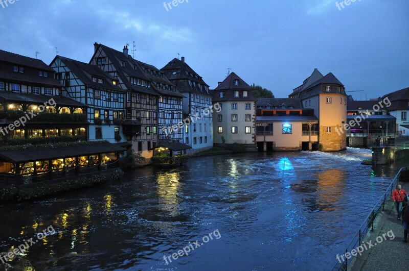 Water Strasbourg Bridge House Channel