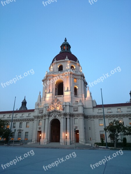 Pasadena City Hall California Spanish Government