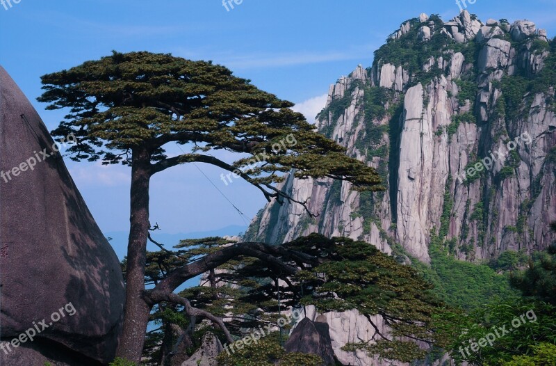 Welcome Song Huangshan The Celestial Capital Peak Free Photos