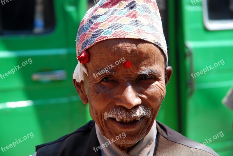 Nepal Senior Portrait Free Photos