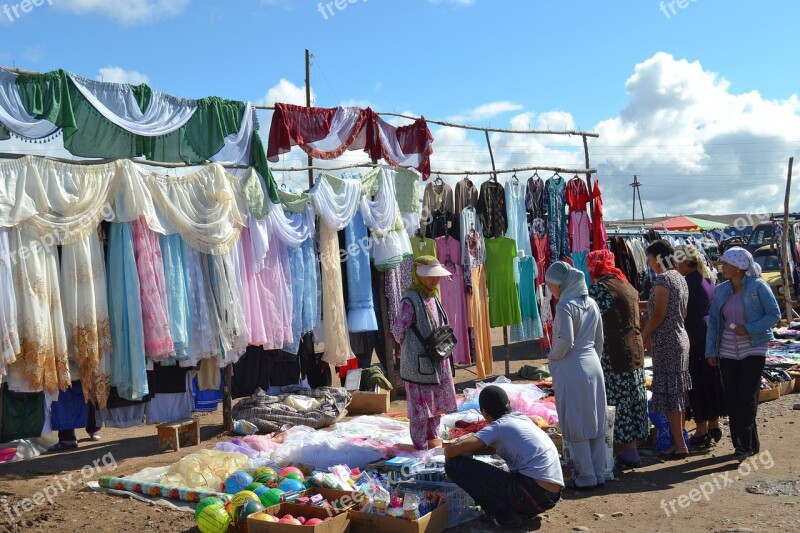 Kirghiziztan Market Central Asia Village Free Photos