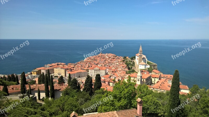 Historic Center Town Center Port City Piran Free Photos