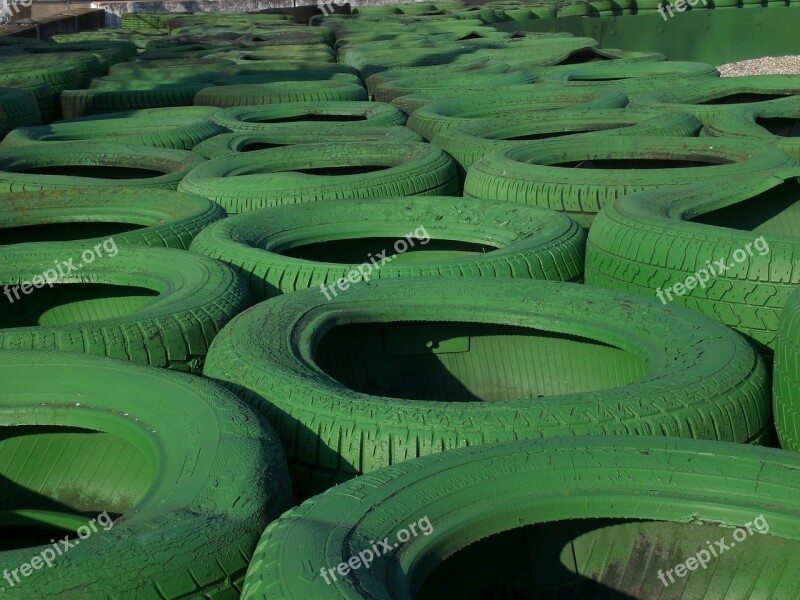 Hockenheim Germany Tyre Stack Race Track Green Dtm