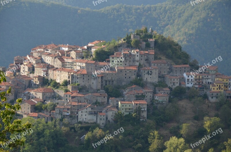 Tuscany Village Italy Building Middle Ages