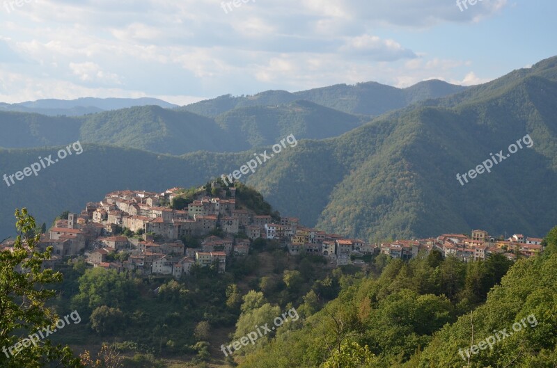 Tuscany Village Italy Building Middle Ages