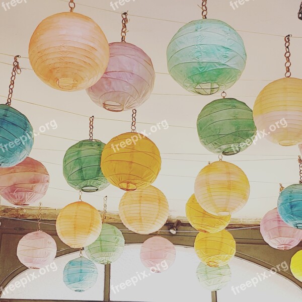 Chinese Lanterns Mood Lights Free Photos