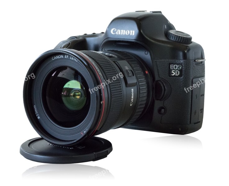 Canon 5d Camera Lens Photography Digital Isolated