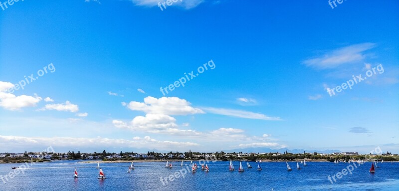 Lake Muizenberg Sailing Boats Free Photos