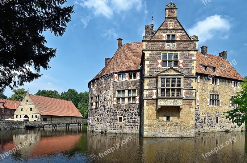 Germany Burg Vischering Münsterland Lüdinghausen Germany Water Castle Architecture