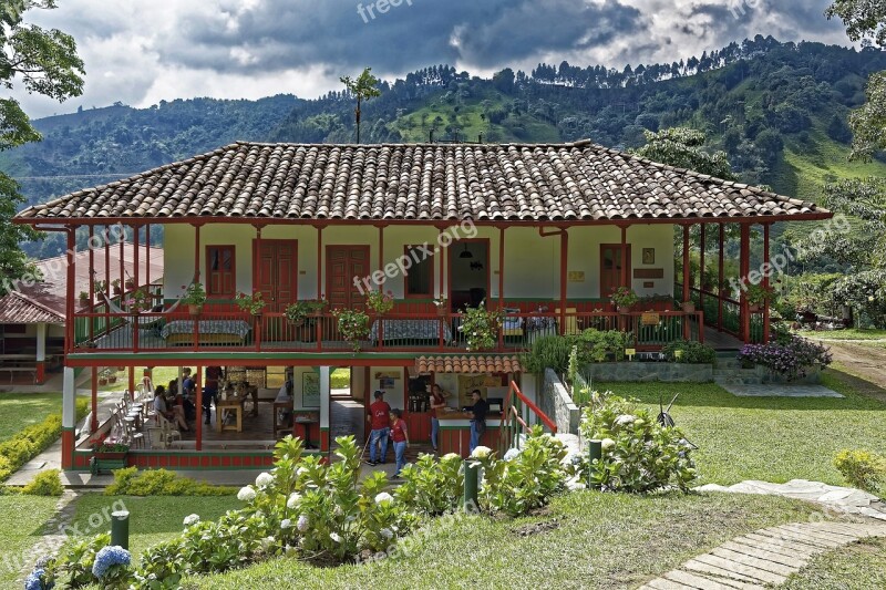 Colombia Finca Building Architecture Colonial Style