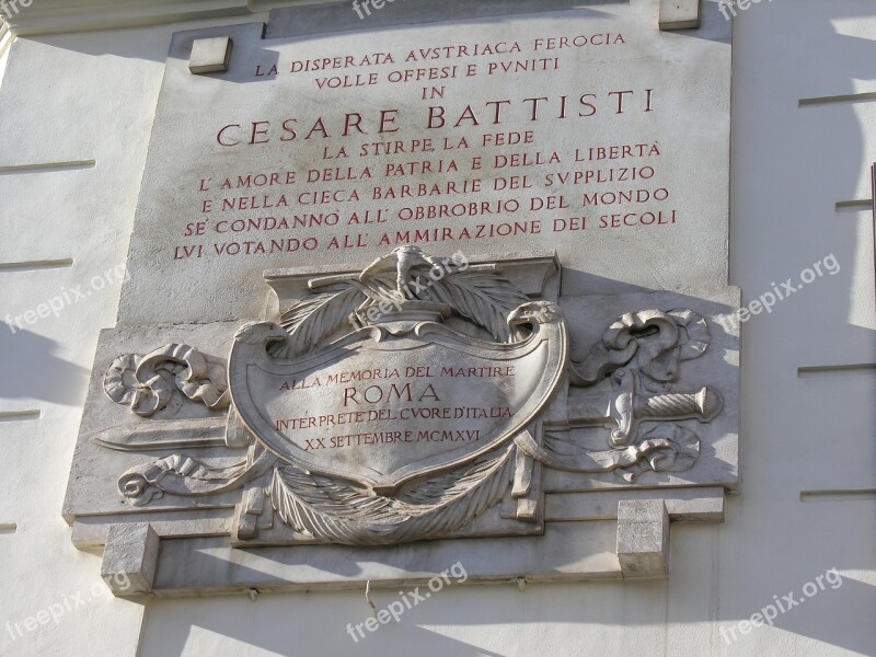 Rome Architecture Plaque Italy History