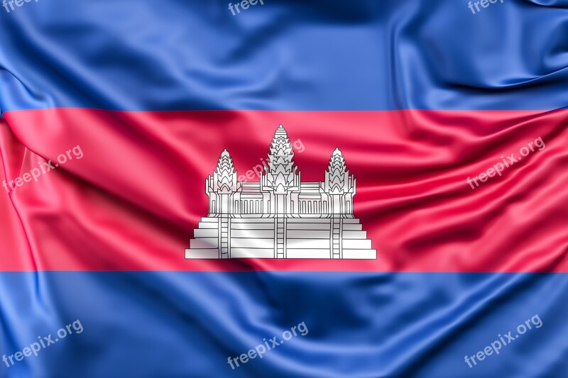 Cambodia Flag Khmer Free Photos