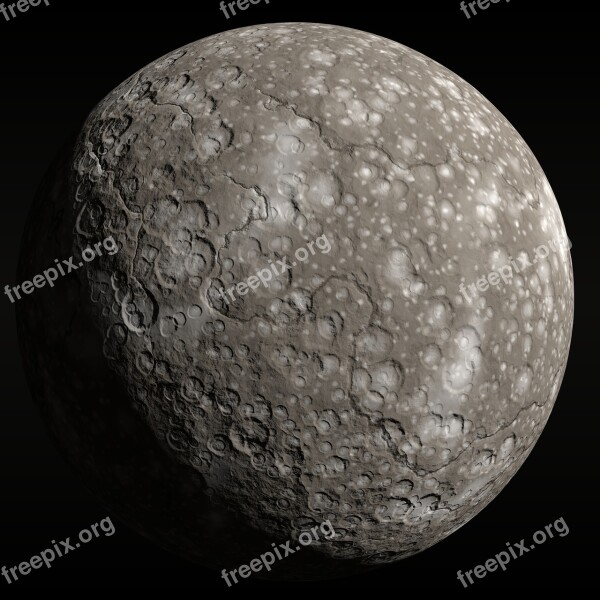 Moon Lunar Craters Planet Distant