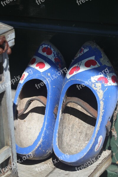 Wooden Shoes Frisia Dutch Old Historically