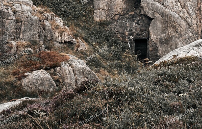 Bunker Landscape Nature Grass Mood