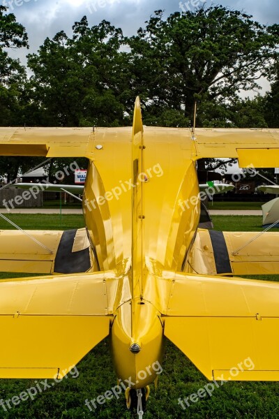 Aircraft Biplane Airplane Aviation Vintage