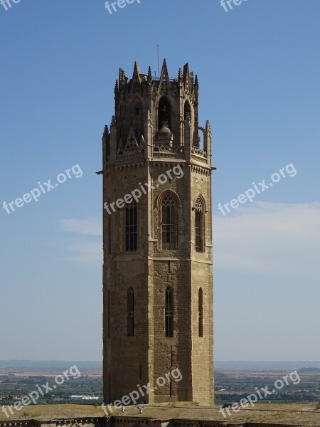 Cathedral Catalonia Building Architecture Lleida