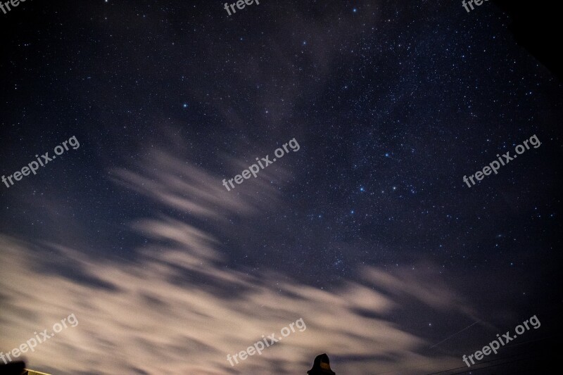 Star Clouds Night Sky Atmosphere