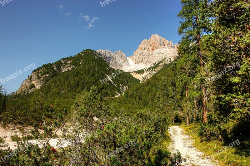 Croda Rossa Dolomites Alm Nature Rubble Field