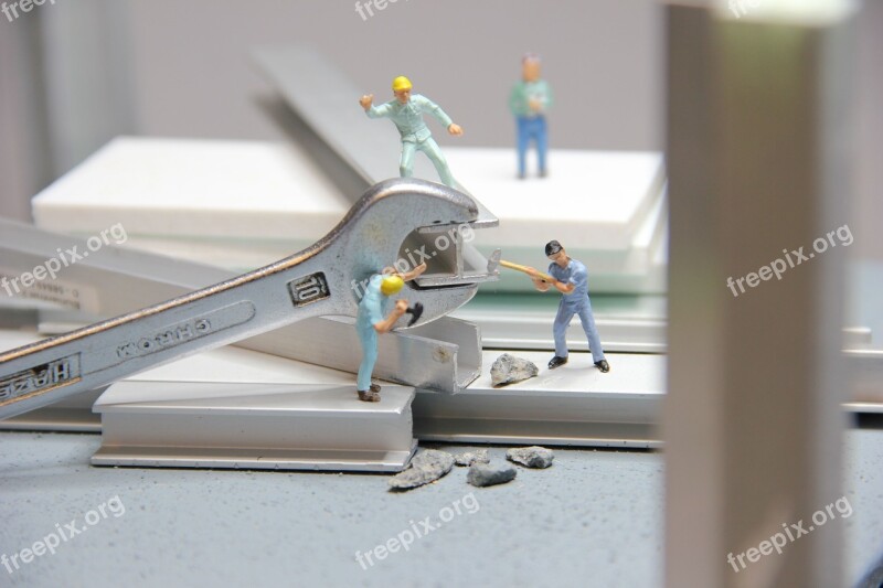 Craft Steel Beams Miniature Figures Locksmith Craftsmen