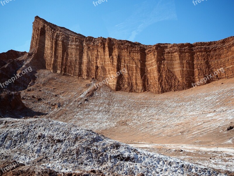 Valle De Luna Atacama Desert Chile Free Photos