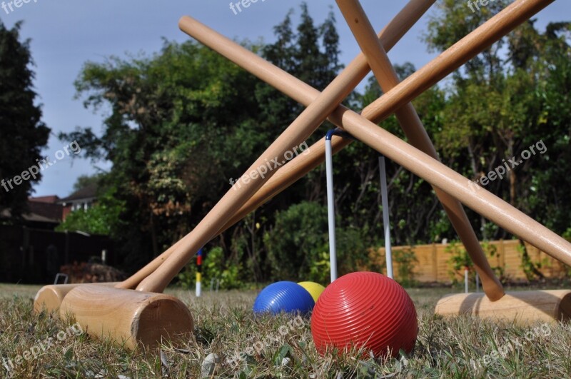 Croquet Garden Summer Sport Party