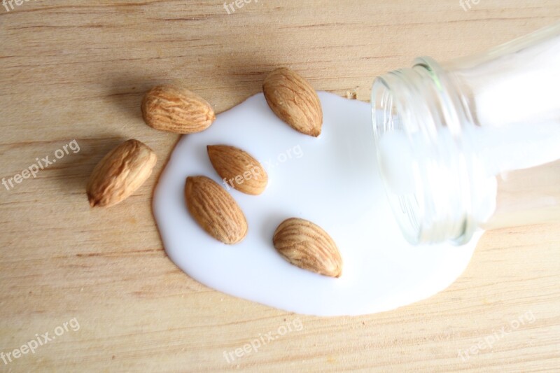 Almonds Milk Drink Healthy Delicious