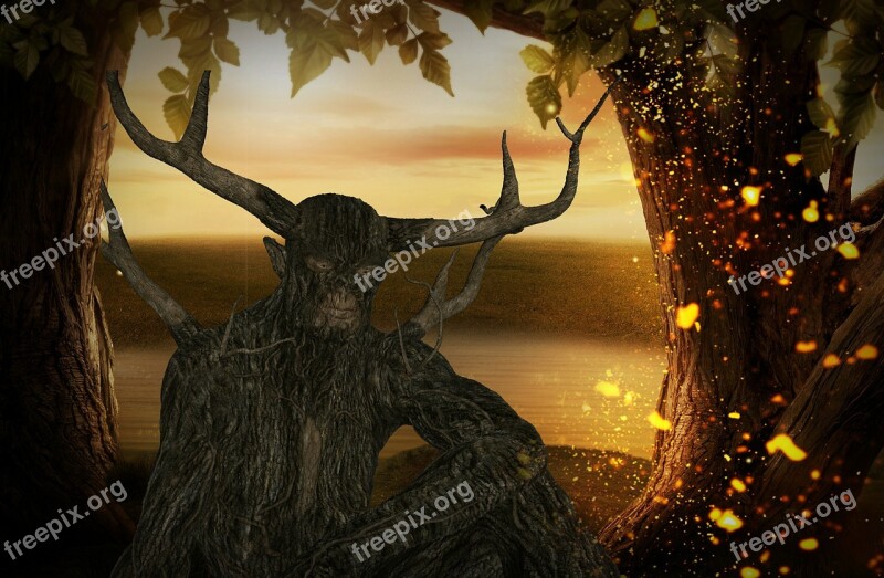 Fantasy Tree Boommens Fairy Tale Dark