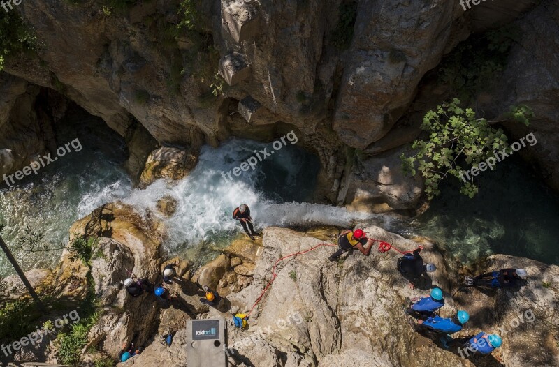 Mountaineer Climb Sport Waterfall Water