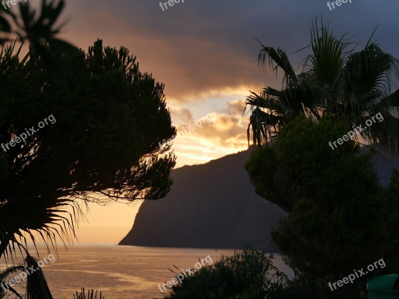 Madeira Funchal Sunset Portugal Sea