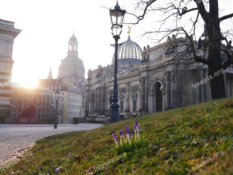 Bruehl Dresden Frauenkirche Architecture Landmark