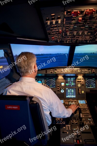 Jet Cockpit Aircraft Flying Sky