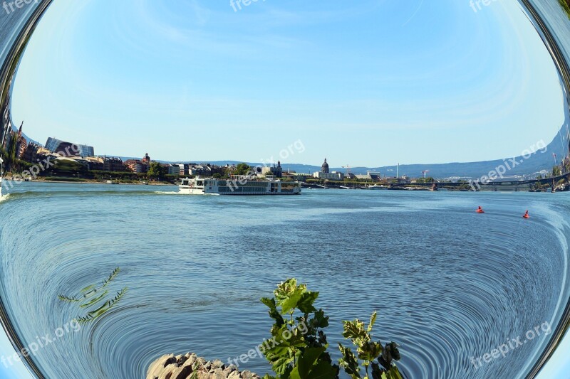 Main Rhine River Mainz City