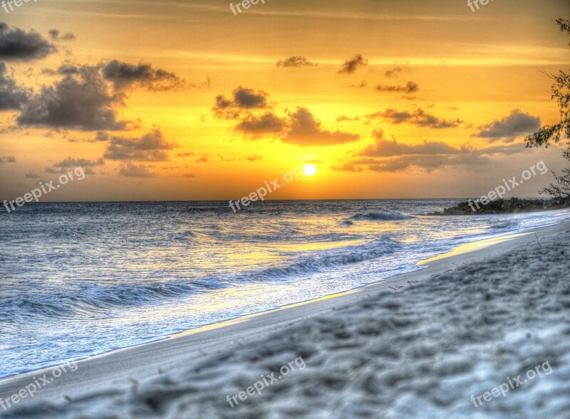 Barbados Sunset Caribbean Free Photos