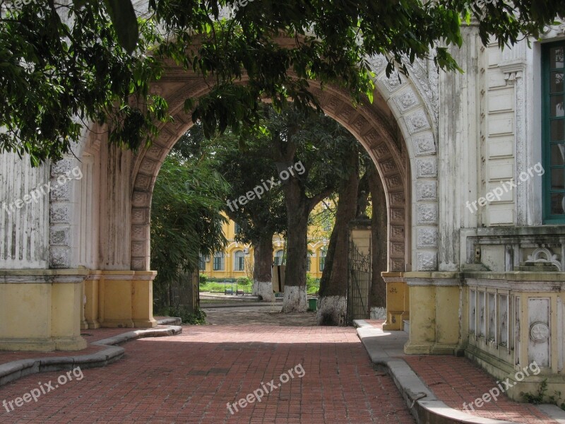 Architecture French Arch Hanoi Vietnam Free Photos