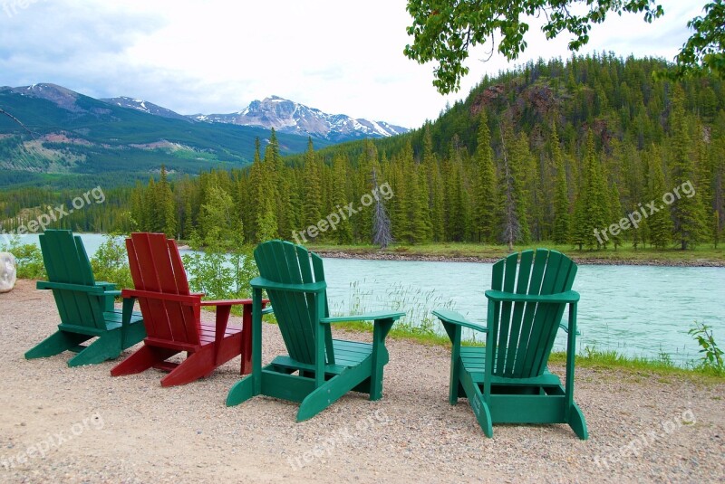 Canada Banff Forests Lake Free Photos