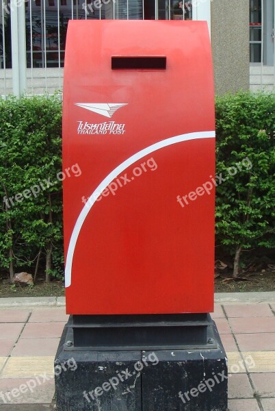 Letter Box Mail Box Mailbox Postal Red